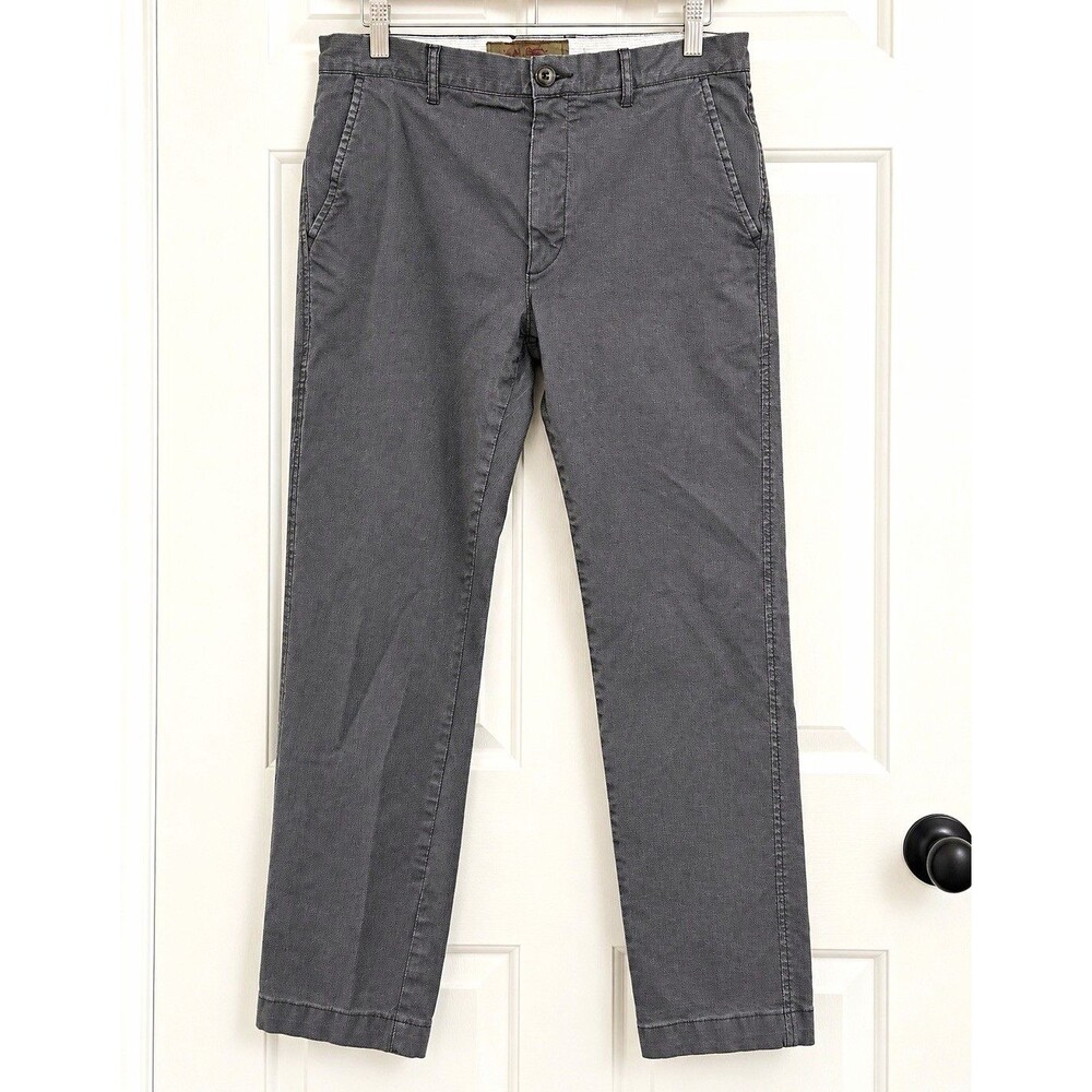 Halsey Los Angeles Men’s 34 Charcoal Gray Textured Pants Straight Leg Dadcore